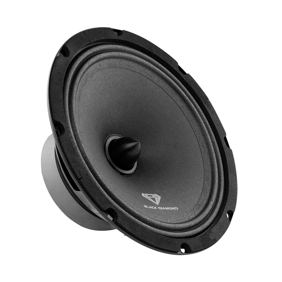 Pair of Black 8" 140 Watts 4-Ohm Mid-Range Speakers With Bullet O43577