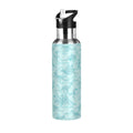 Dinosaur Green Pattern Stainless Steel Insulated Water Bottle with Straw Lid Y9263