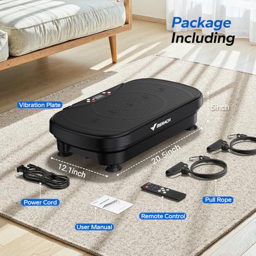 Vibration Plate Exercise Machine with Bluetooth and LED Display Q999