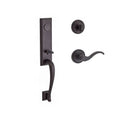 Full Dummy Del Mar Handleset Right Hand Curve Lever and Traditional Round Rose Venetian Bronze Finish P97423