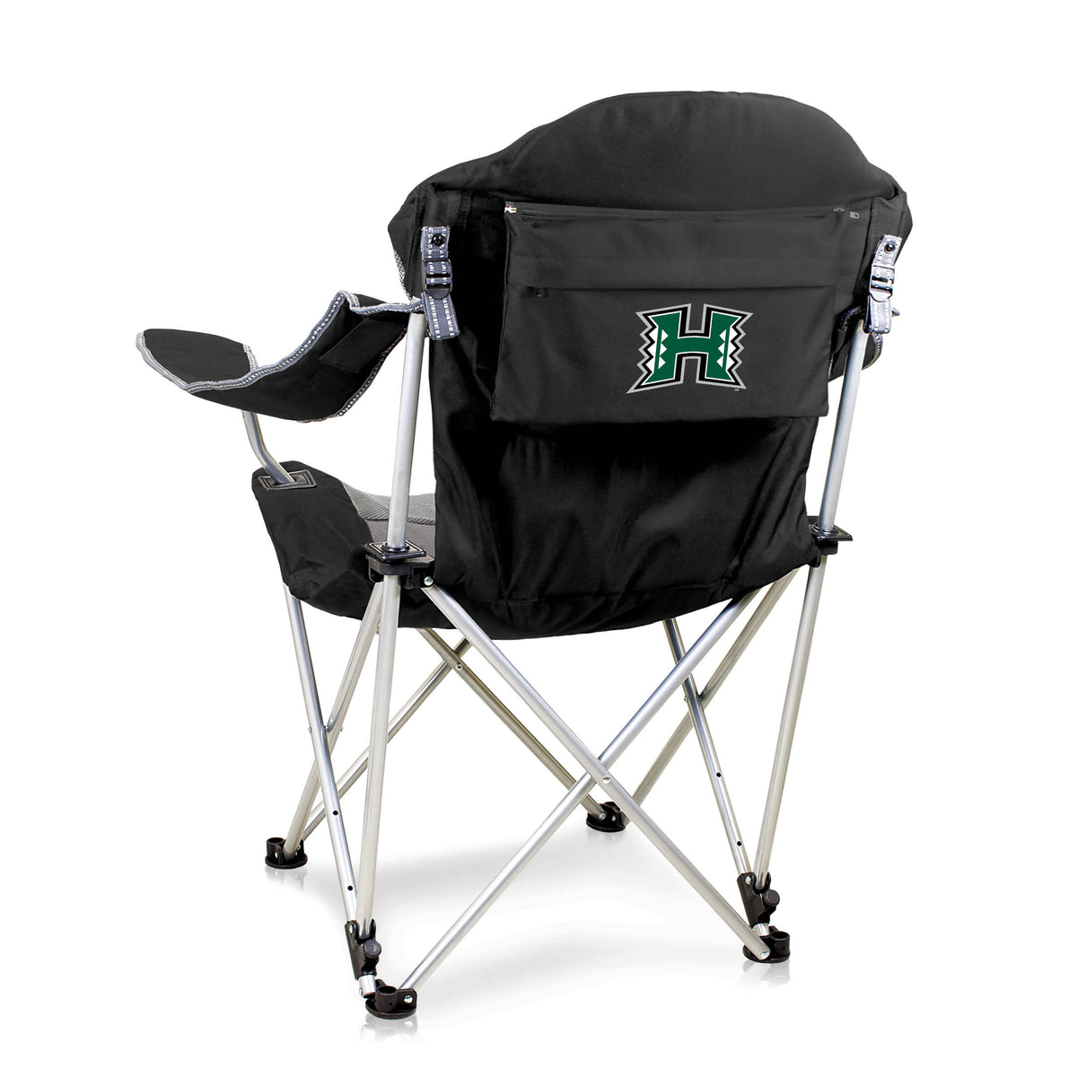 Black Reclining Camp Chair V5812