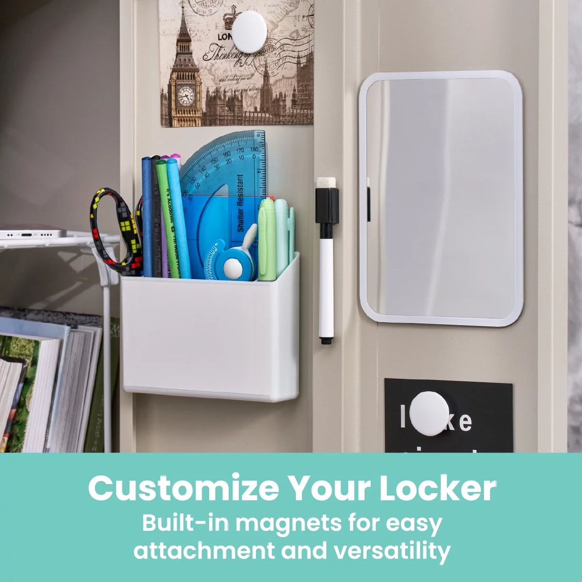 7-Piece Locker Kit with 12" Shelf, White H710047