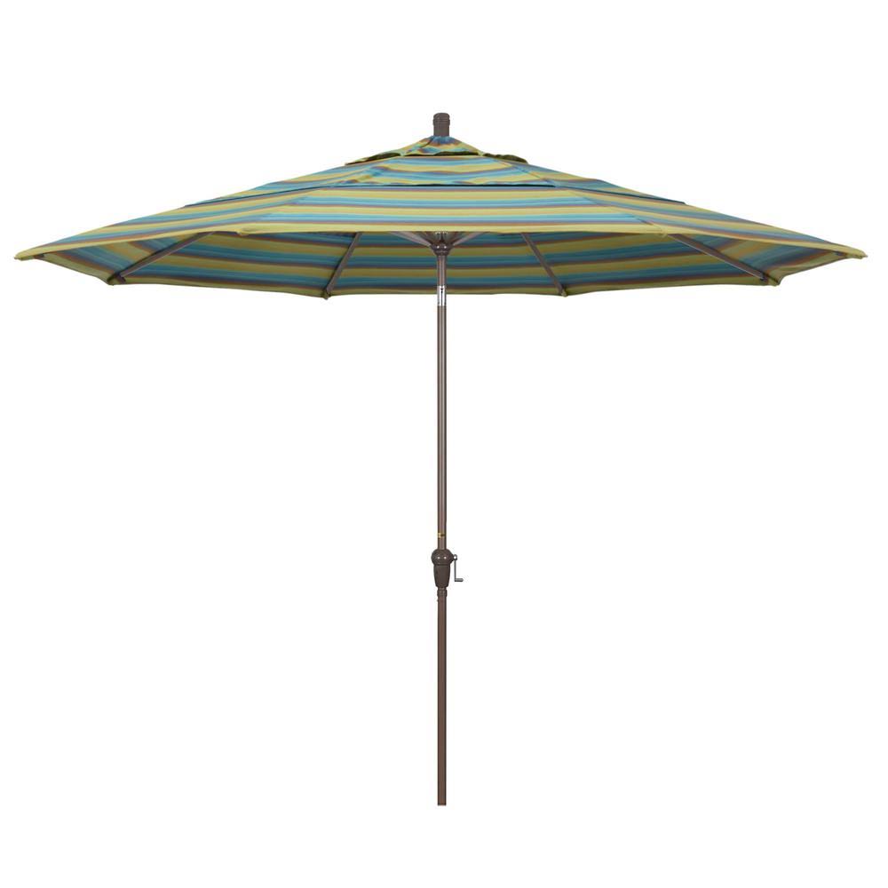 11 ft. Aluminum Auto Tilt Patio Umbrella V5524