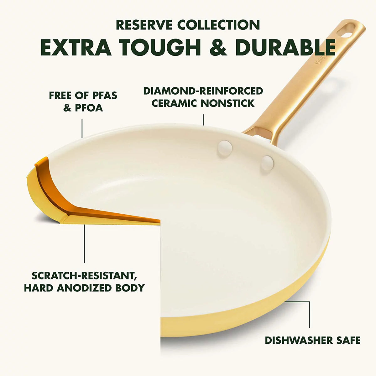 Hard Anodized Ceramic Nonstick 10 Piece Cookware Set F50667
