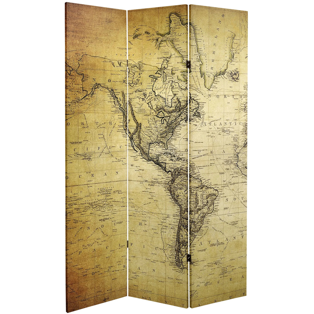 6 ft. Tall Canvas Room Divider - 3 Panel W839539