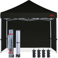 Pop-up Canopy Tent 10x10 with 4 Removable Side Walls and Roller Bag X43695