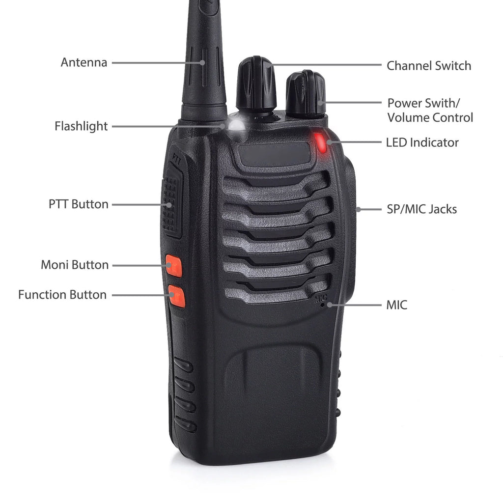 16CH UHF Two Way Radio Walkie Talkie I873