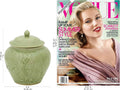 Green Floral Celadon Ceramic Jar U198218