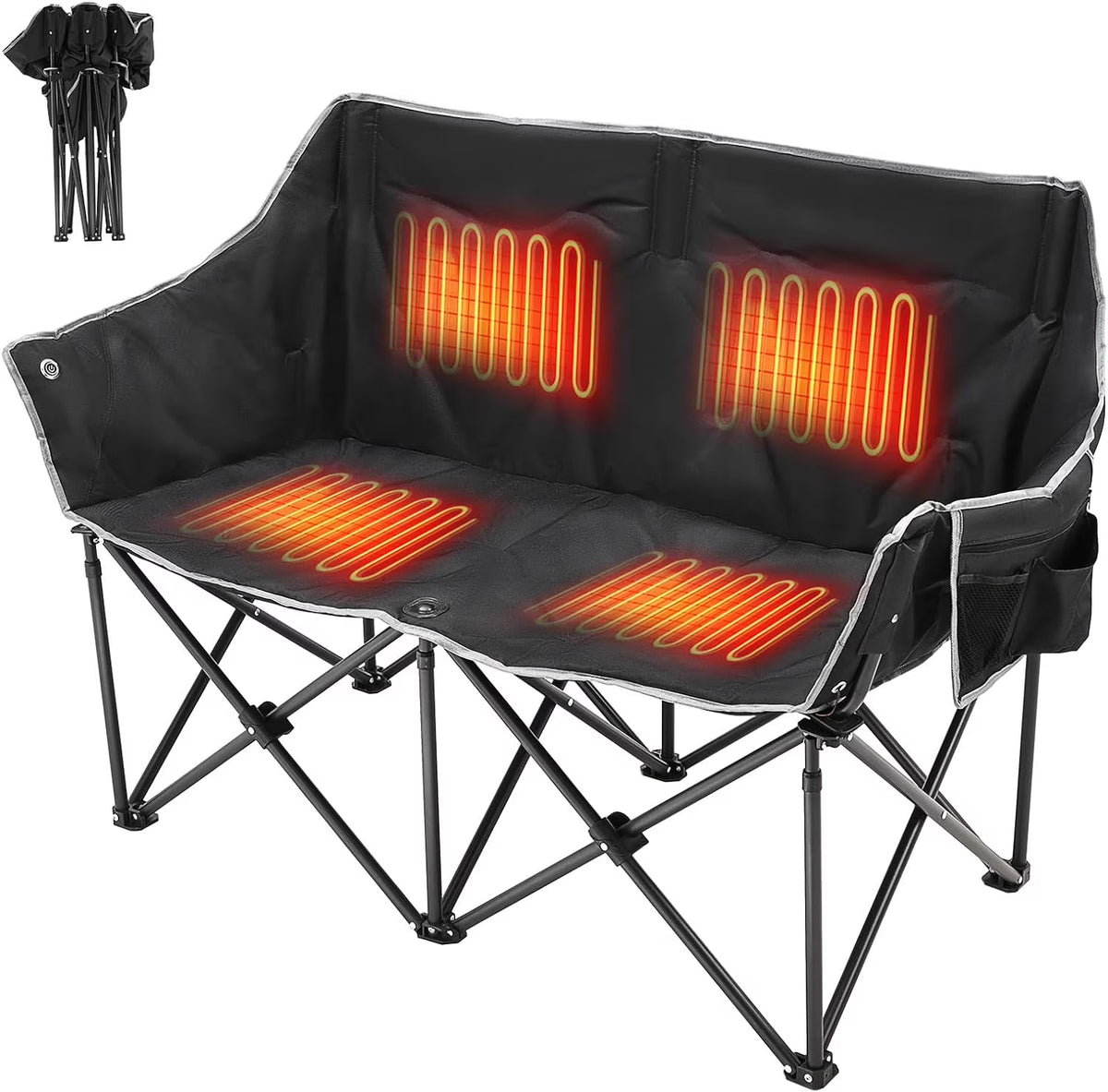 Heated Double Folding Camping Chair I606