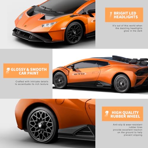 Remote Control Car 1:18 Scale 2.4Ghz RC Drift Car Orange E72606