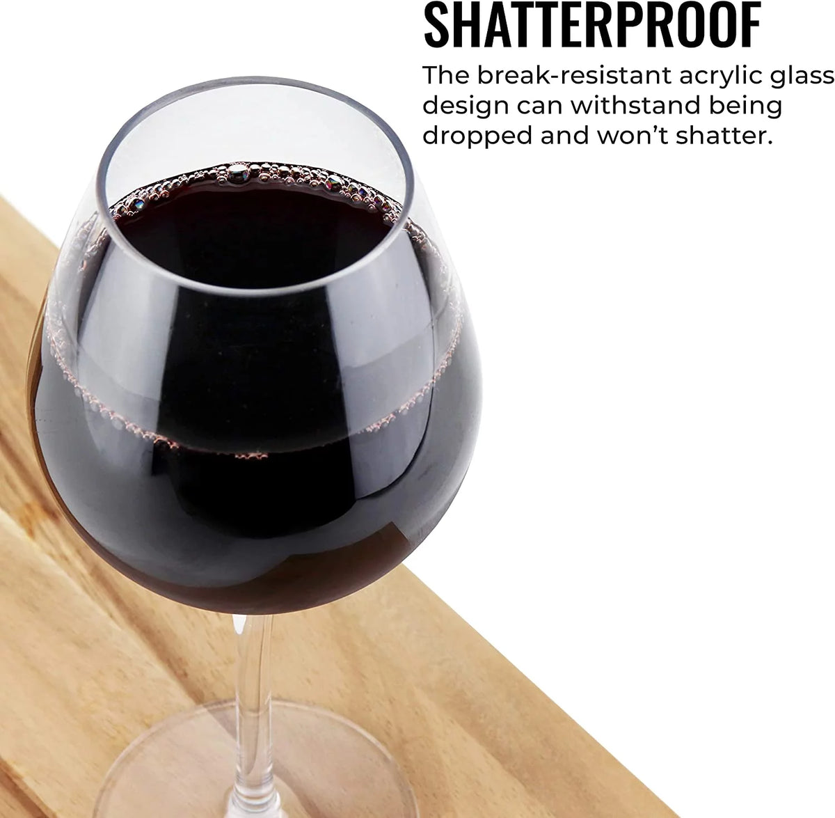 Unbreakable Red Wine Glasses, 4 Pack M66269