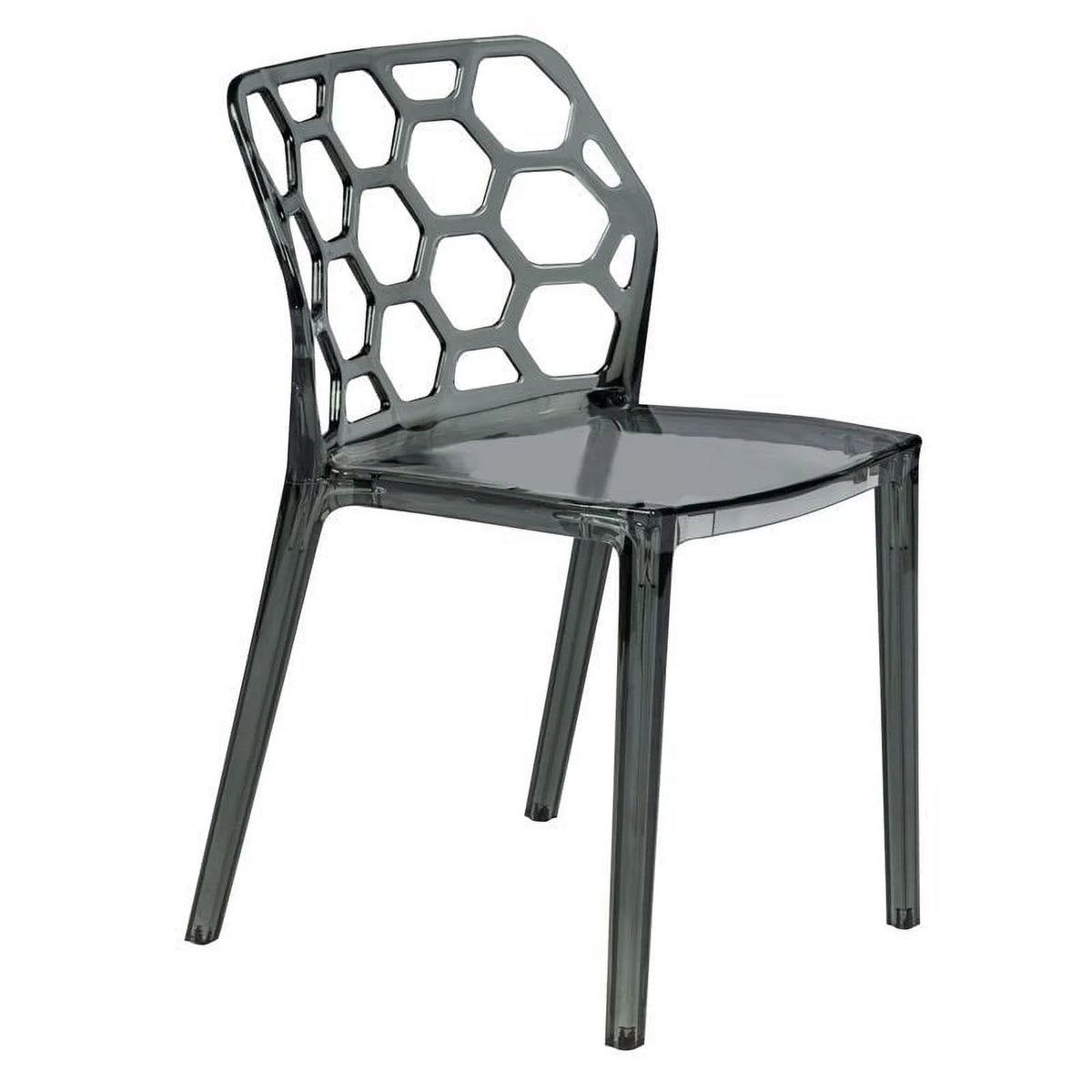 Black Plastic Dining Side Chair R68032