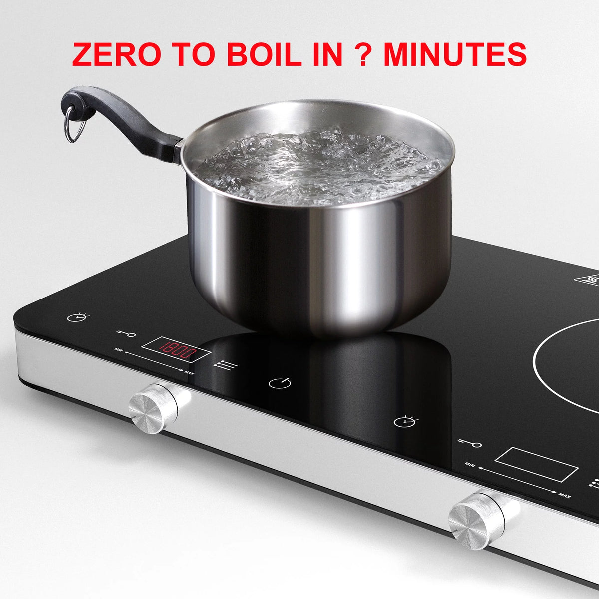 1800W Double Burner Electric Induction Cooktop O500907