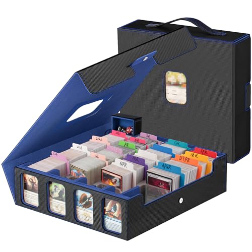 Black & Red Card Storage Box with 30 Divider X68469