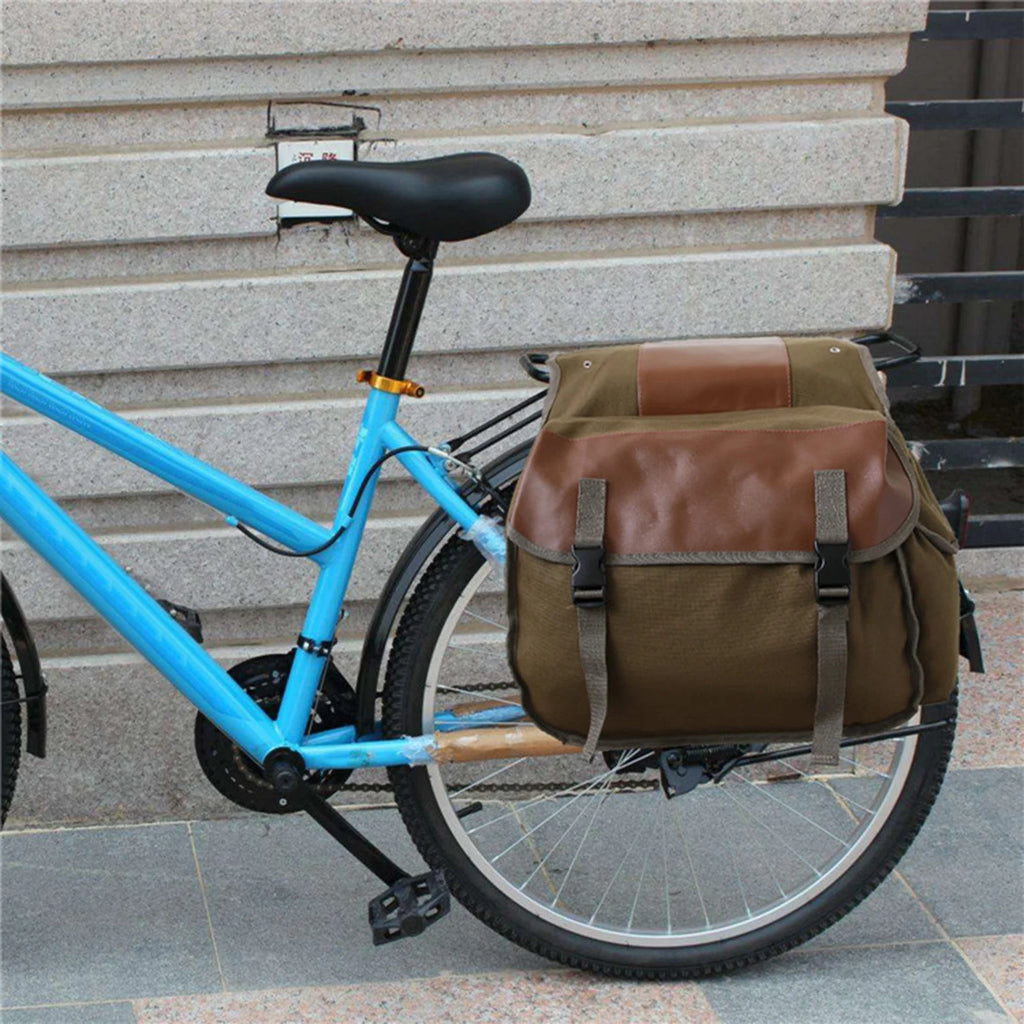 Canvas Waterproof Motorbike Saddle Bag G724414