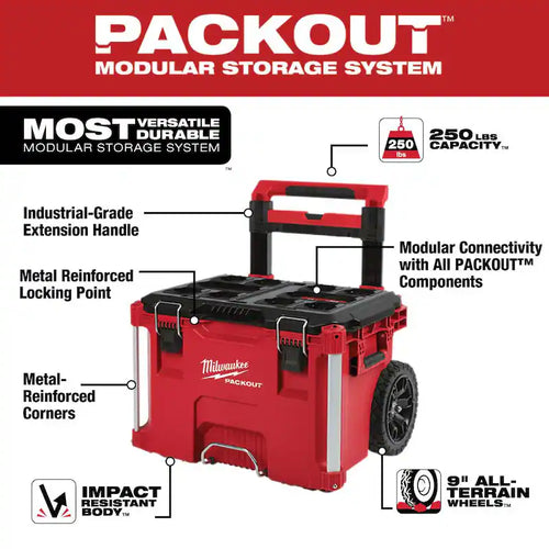 22 in. Rolling Tool Box and Large and Medium Tool Box B647243