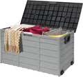 75 Gallon Waterproof Storage Deck Box with Wheels X375387