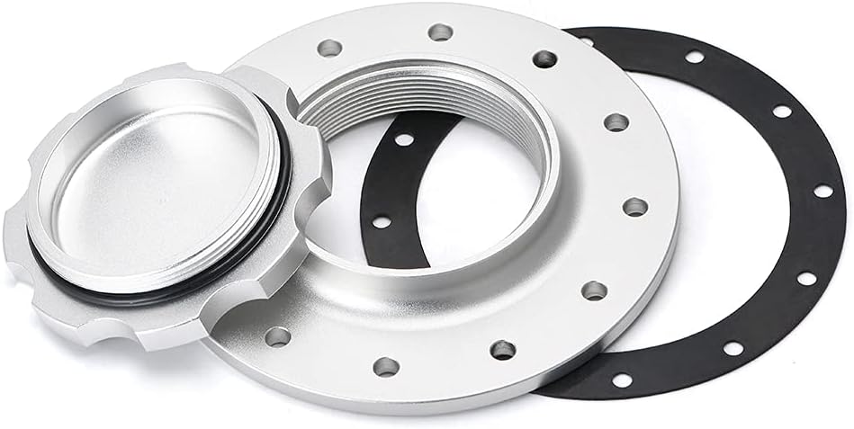 Billet Aluminum Fuel Cell Gas Cap with 12 Hole Bung and Gasket X6805
