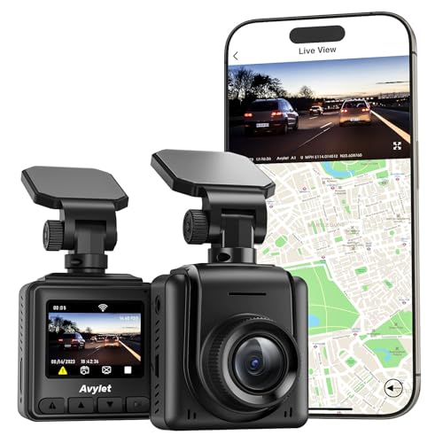 Mini Dash Cam with WiFi, 2K, WDR Night Vision, Parking Monitor U2864
