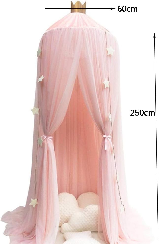 Pink Small Lace Mosquito Net Canopy L1621
