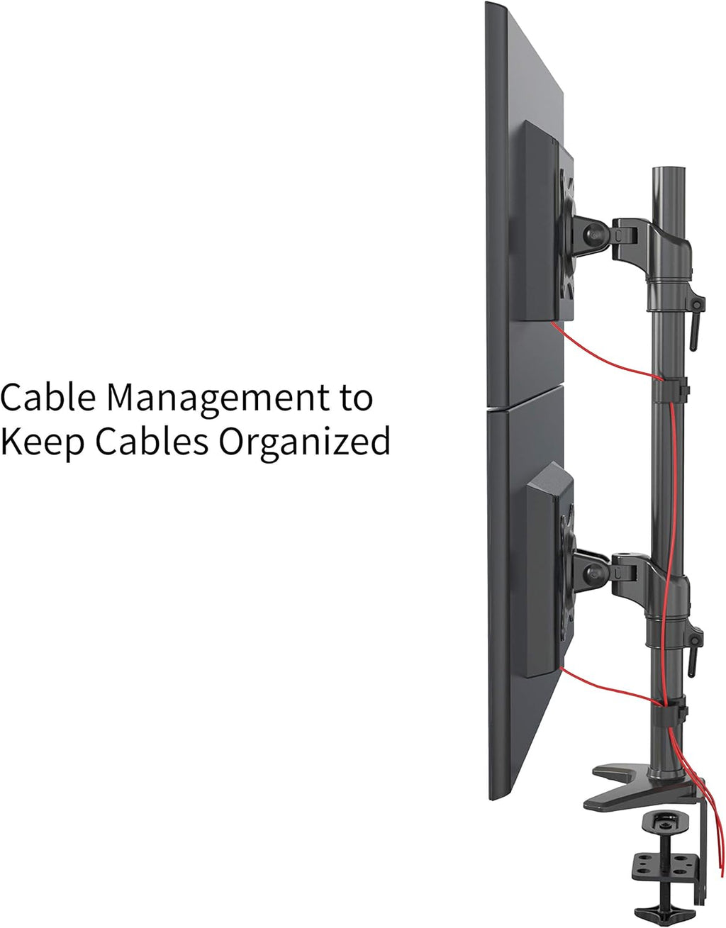 Vertical Dual Monitor Mount, 15-27 Height Adjustable Z870325
