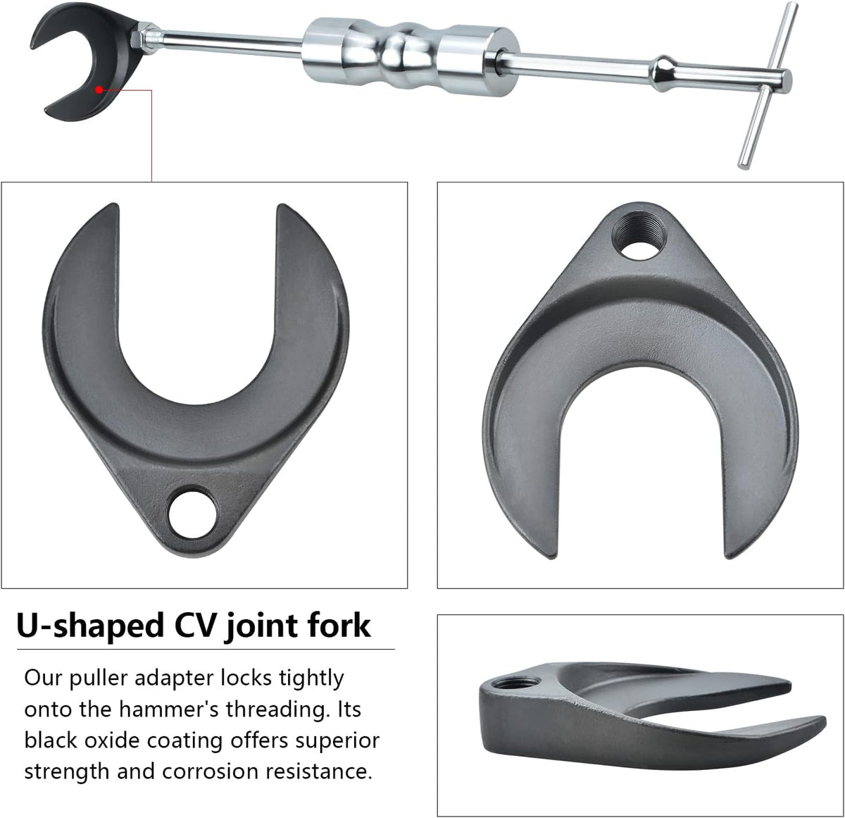 Inner CV Axle Puller Tool Set with 5/8"-18 Slide Hammer & Adapter, Pack of 2 K31818