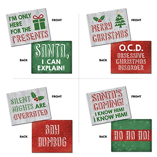 Christmas Photo Booth Props 20 Designs 8x10 Double Sided I69027