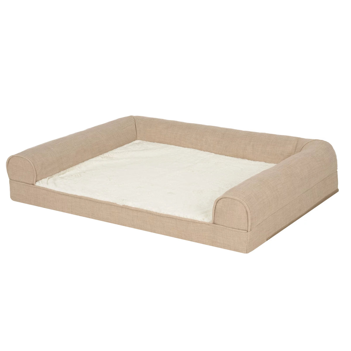 Large Plush Linen Orthopedic Sofa Pet Bed F57115