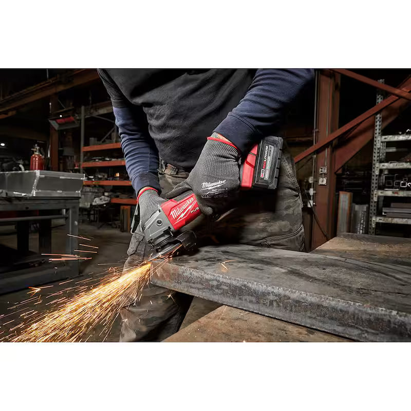 18V Lithium-Ion Brushless Cordless 4-1/2 in./5 in. Grinder and Starter Kit with 5.0 Ah Battery and Charger U39092