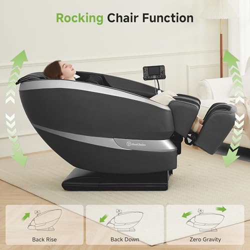 Black Full Body Zero Gravity Shiatsu Massage Recliner Q75857