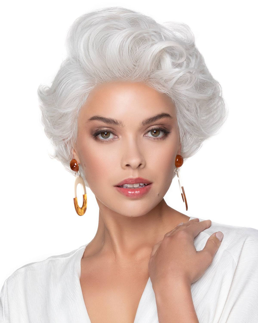 Tapered Curls Lace Front Wig Synthetic W250