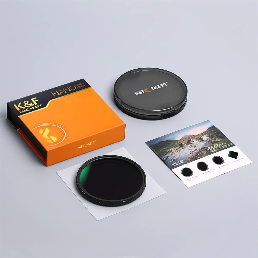 67mm Variable ND Filter ND2-ND32 Camera Lens Filter with Multi-Layer Coatings Pack of 2 G399