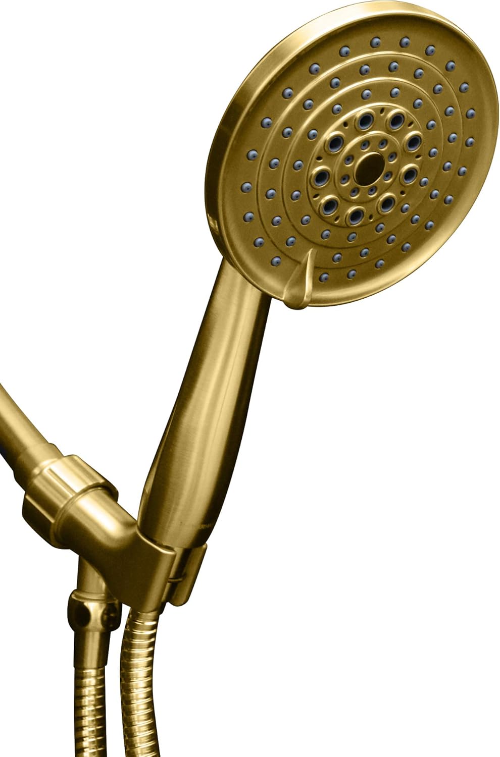 Brushed Nickel Hand Held Shower Head with Stainless Steel Hose, Pack of 2 Q77605