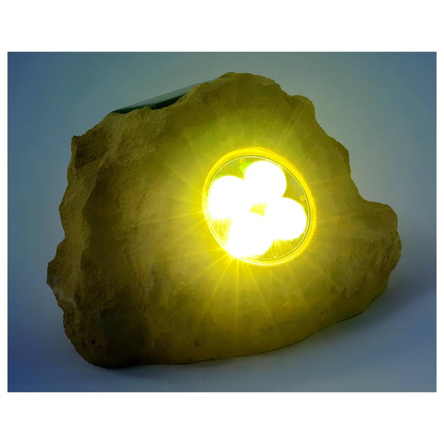Set of 3 Solar Sandstone Rock Spot Lights K79409