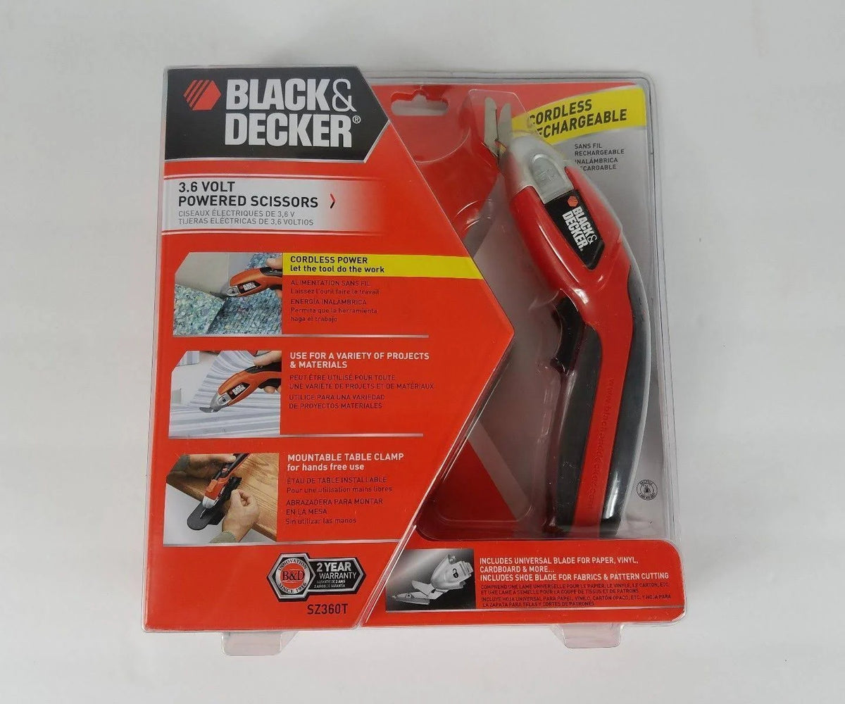 Black u0026 Decker Sz360 3.6-Volt NiCad Cordless Power Scissors Q822