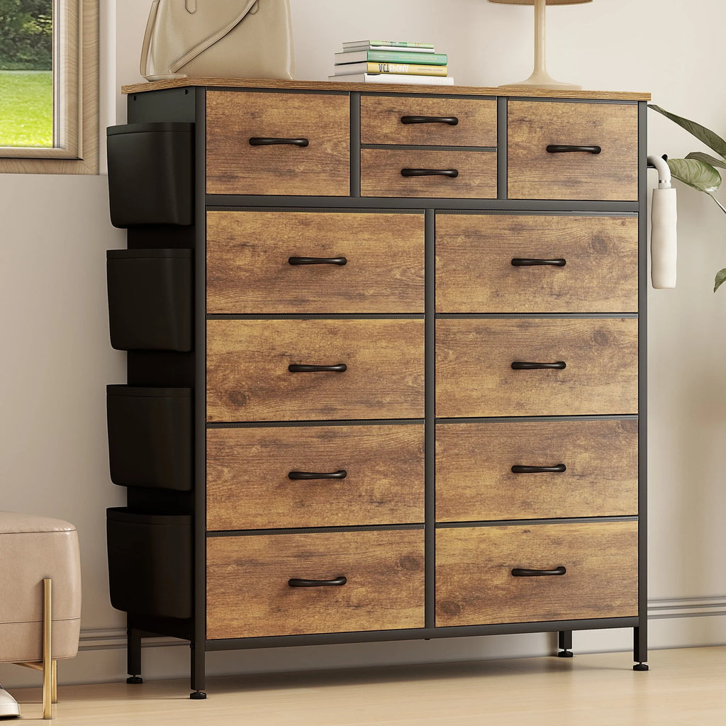 12 Drawer Fabric Dresser N251