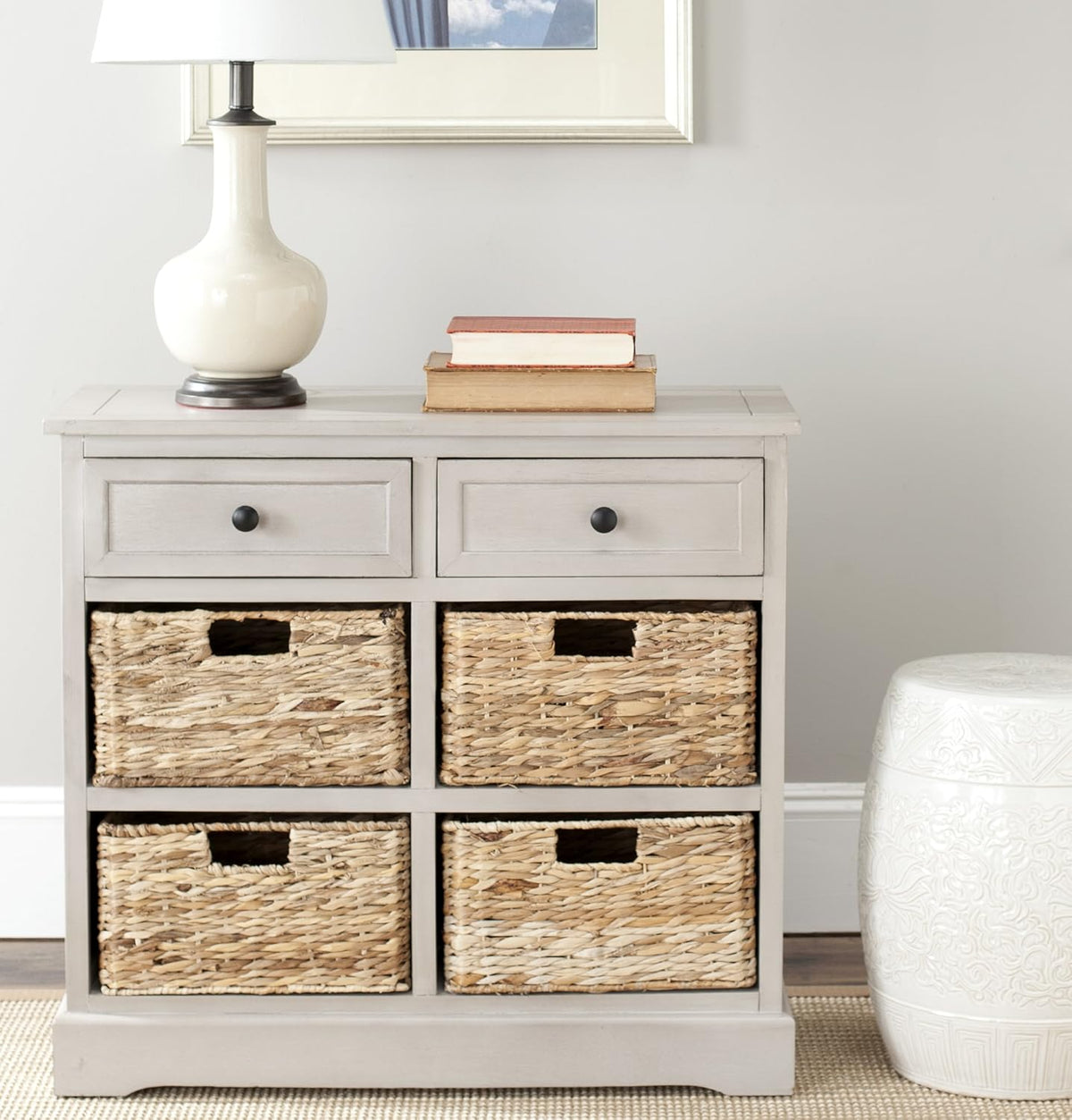Vintage Grey Storage Unit O249281