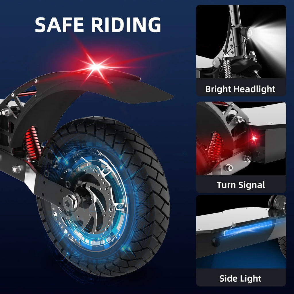 Electric Scooter 35 mph 40 Miles 1300W Foldable U349396