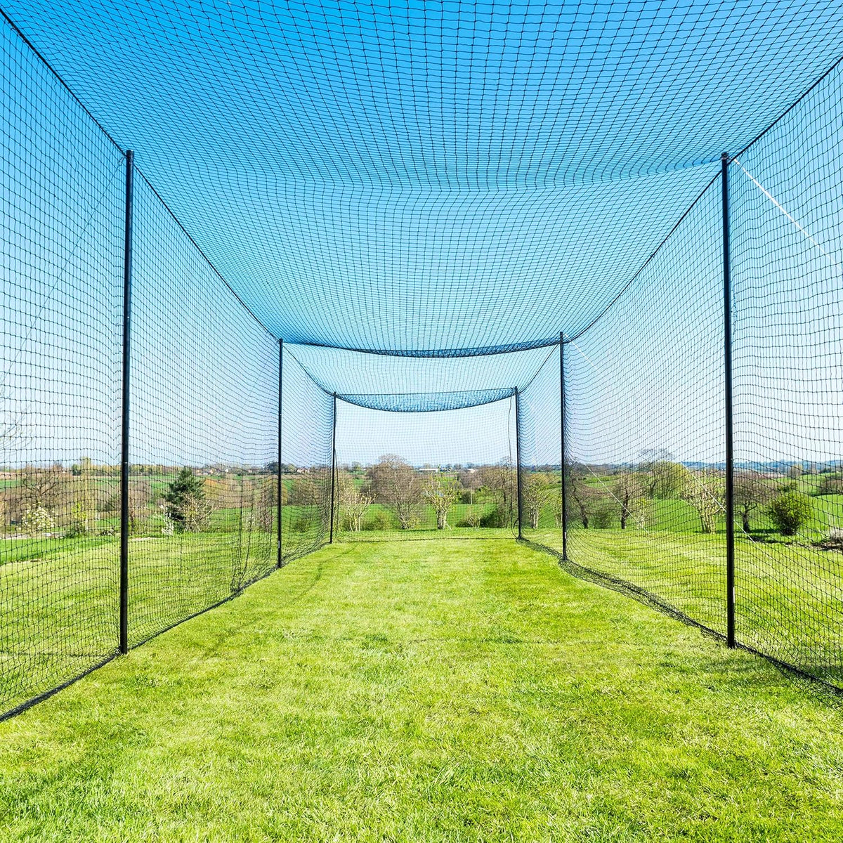 Baseball Batting Cage with Steel Poles X49282