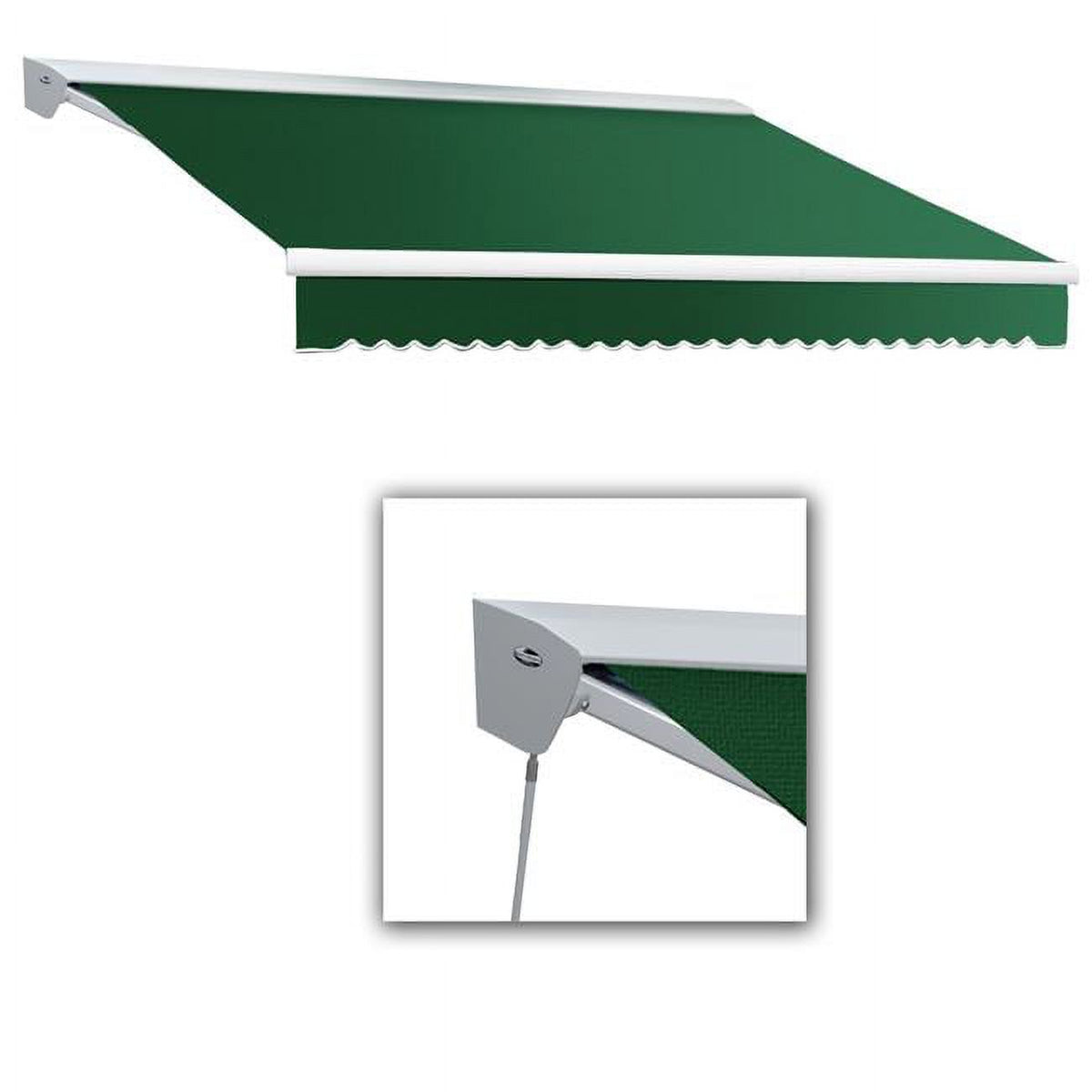 24 ft. Forest Green Retractable Awning A9861