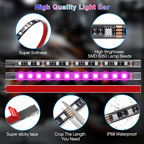 12Pcs Motorcycle LED Light Kit with Brake Light Turn Signal R6685
