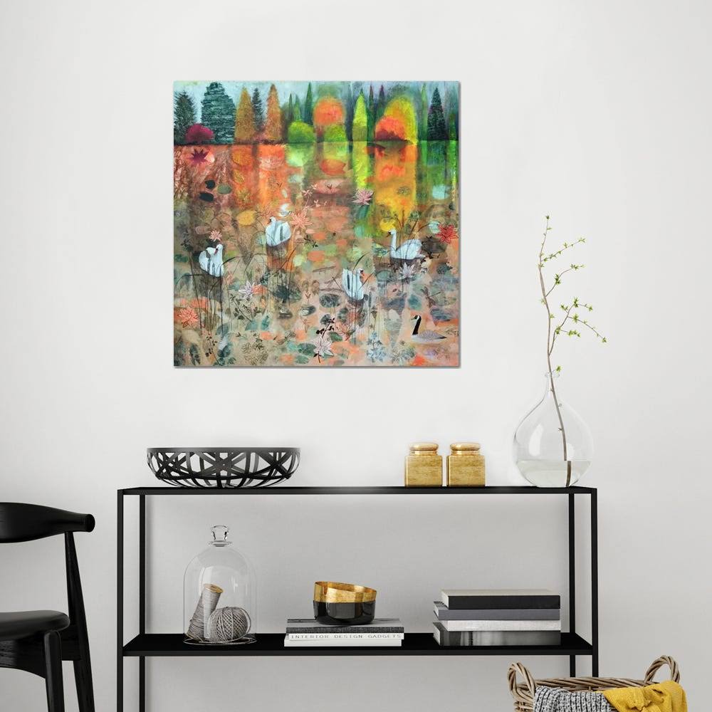 Golden Lake Canvas Art Picture V201