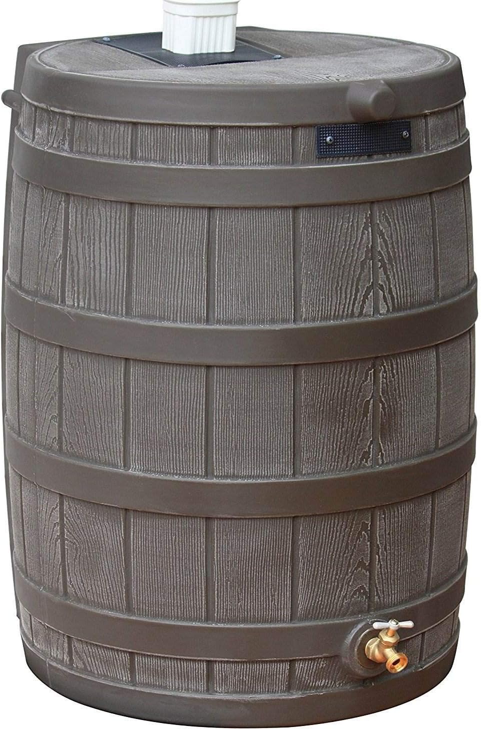 50 Gallon Plastic Rain Barrel with Brass Spigot (5 Pack) N4976