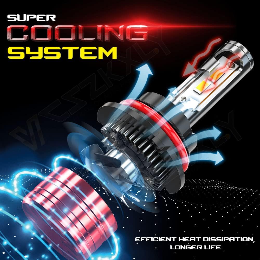 9007 HB5 LED Headlight Bulb Conversion Kit, Dual Beam, 6500K Cool White, 2-Pack U898529