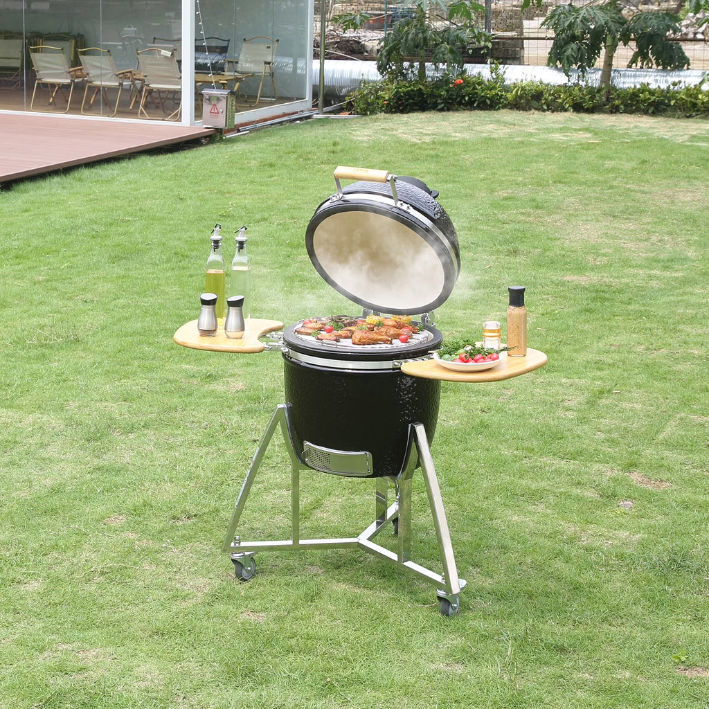 18" Ceramic Barbecue Grill Smoker F565727