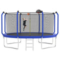 14FT Trampoline with Enclosure and Ladder R452