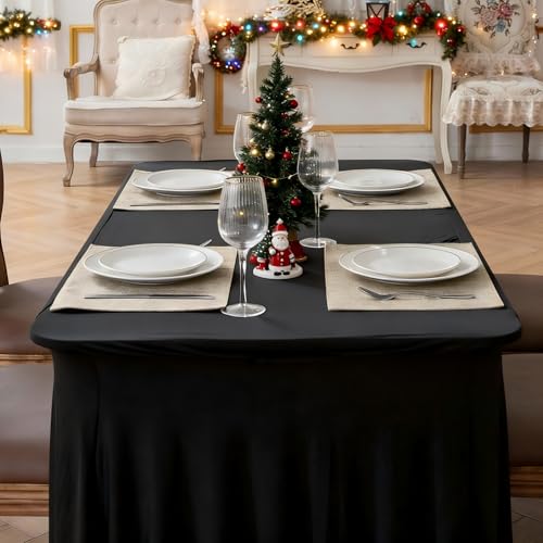 Red Set of 8 Polyester Placemats B30624