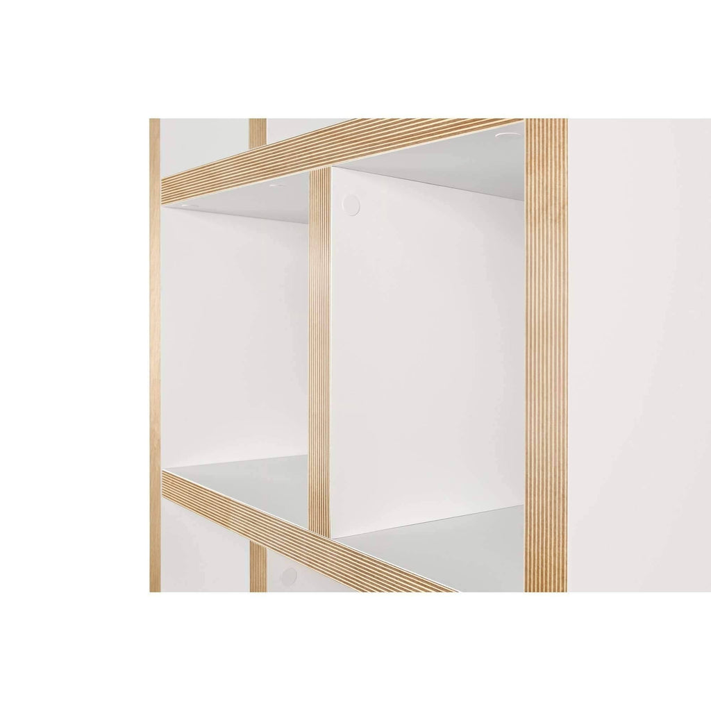 Pure White 5 Level Bookcase N409
