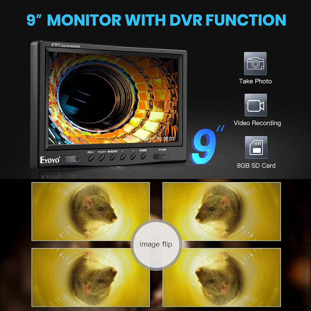 23mm HD 720P Sewer Camera with 9 LCD Monitor V717437