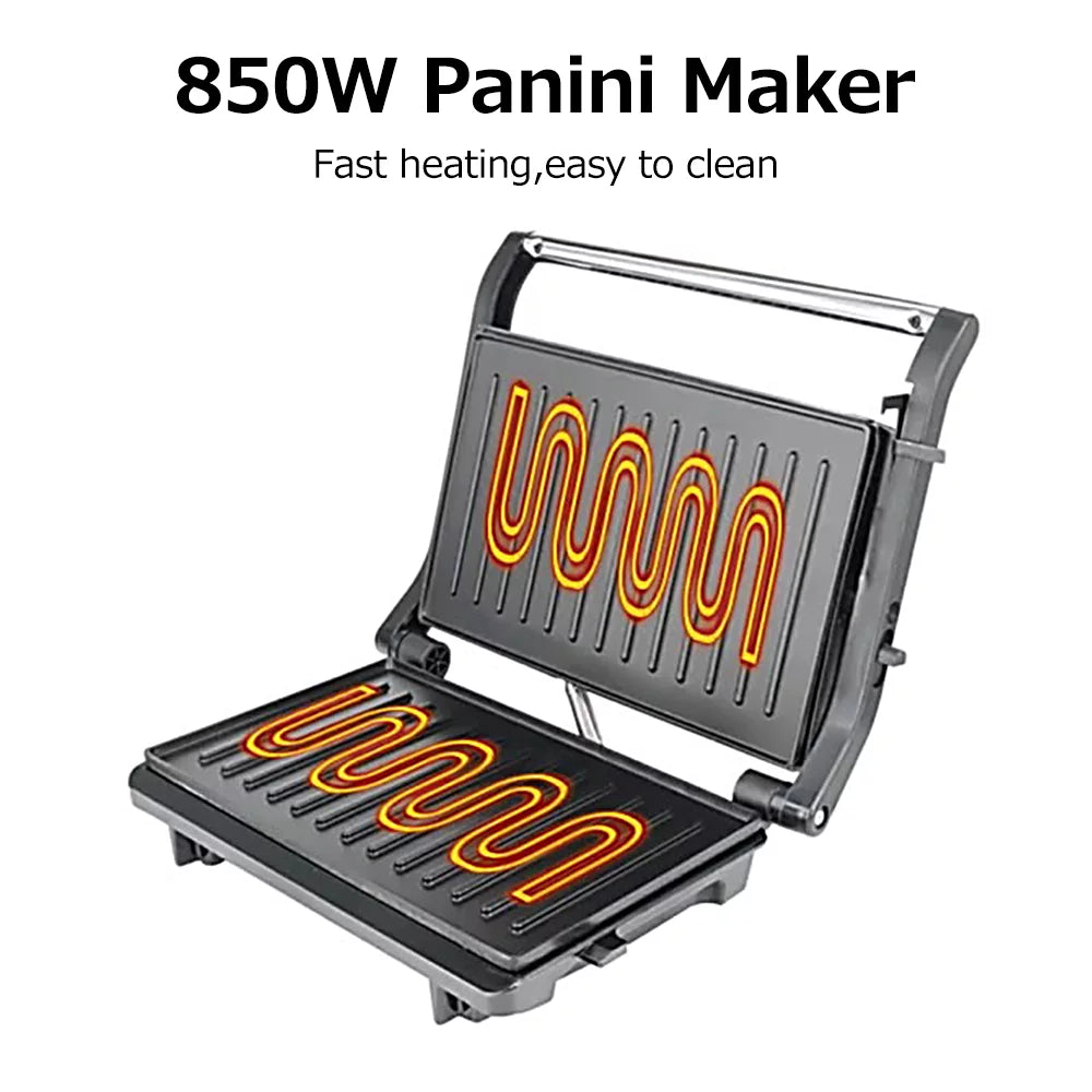 Nonstick Stainless Steel Panini Maker T794533